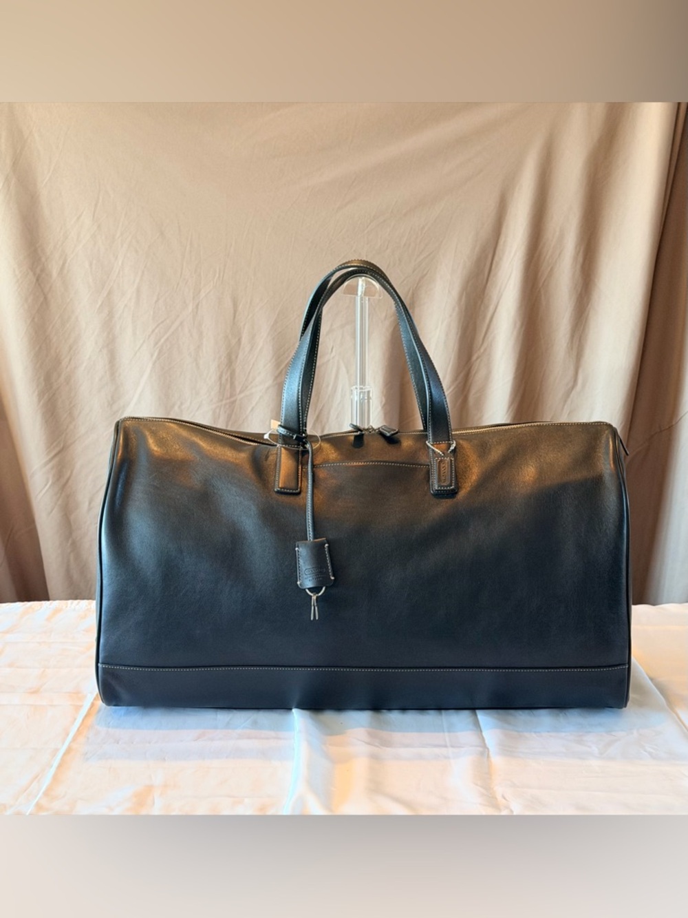 RARE Vintage 2004 Coach Leather Cabin Duffle Full Set (H04S-5402) NWT